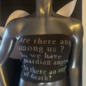 Rhinestone Angel Tube Top